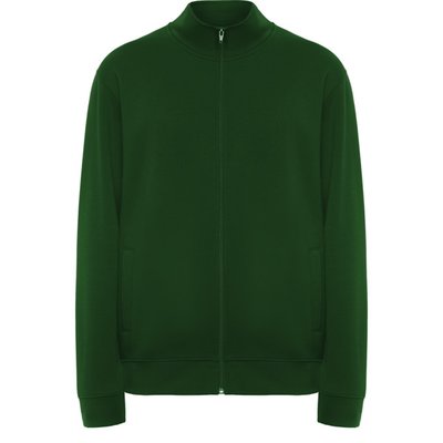 Sudadera Cuello Alto con Cremallera Verde Botella Xs