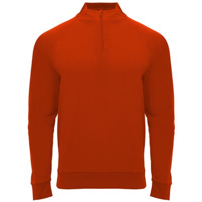 Sudadera cuello con media cremallera Rojo 8