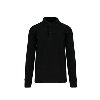 Sudadera cuello polo Black S