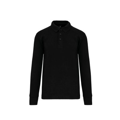 Sudadera cuello polo Black Xl