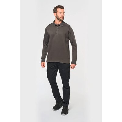Sudadera cuello polo