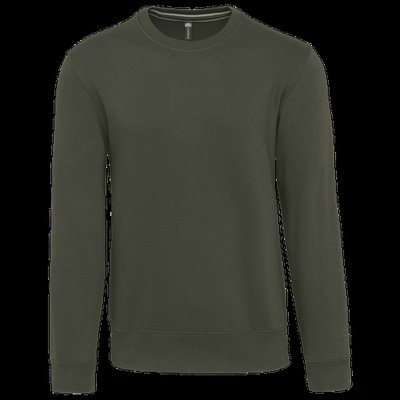 Sudadera cuello redondo algodón Dark Khaki 3XL