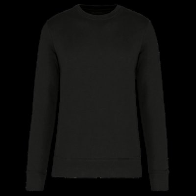 Sudadera cuello redondo ecorresponsable niños Black 12/14 Ans