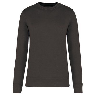 Sudadera cuello redondo ecorresponsable niños DARK GREY 10/12 ans