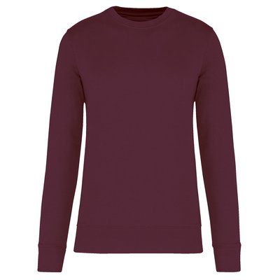 Sudadera cuello redondo ecorresponsable niños Wine 8/10 ans