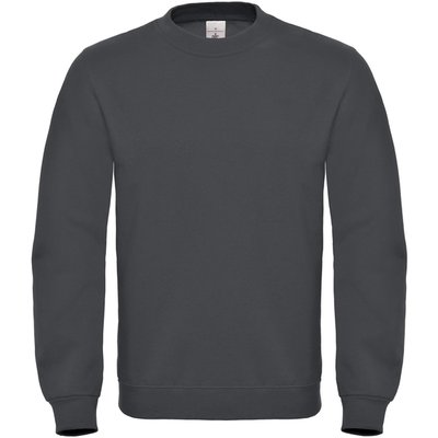 Sudadera cuello redondo lisa Anthracite S
