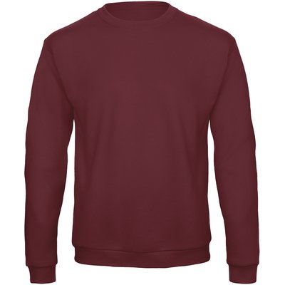 Sudadera cuello redondo unisex Burgundy M