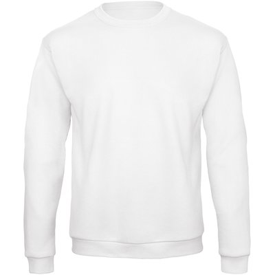 Sudadera cuello redondo unisex White M