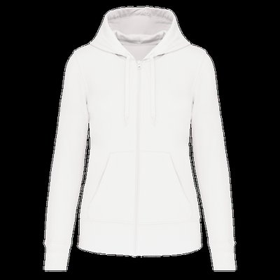 Sudadera eco con capucha mujer White M