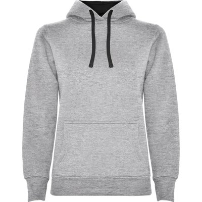 Sudadera Entallada Mujer con Capucha GRIS VIGORE/NEGRO M