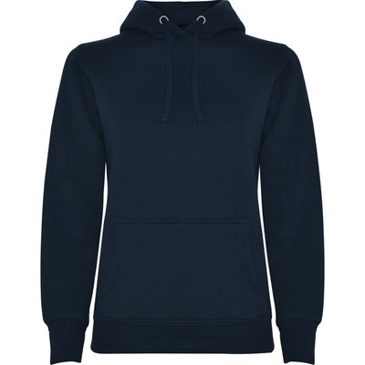 Sudadera Entallada Mujer con Capucha Marino L