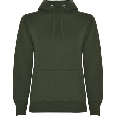 Sudadera Entallada Mujer con Capucha VERDE AVENTURA XL