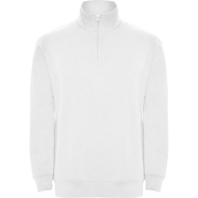 Sudadera Felpa Cuello Alto Blanco S