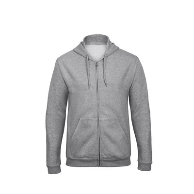 Sudadera gruesa con cremallera y capucha Heather Grey XXL