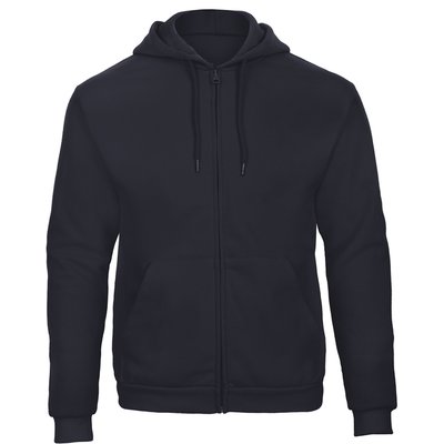 Sudadera gruesa con cremallera y capucha Navy S