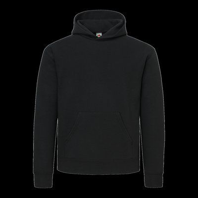 Sudadera hombre de algodón con capucha Black S