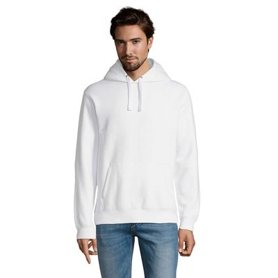 Sudadera Hombre con Capucha 280g Blanco 3Xl