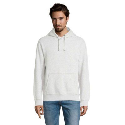 Sudadera Hombre con Capucha 280g Ceniza 3Xl