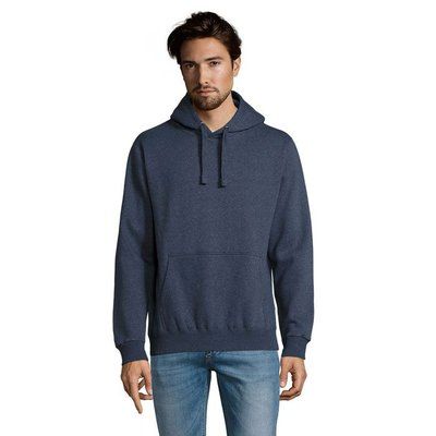 Sudadera Hombre con Capucha 280g Denim Jaspeado 3Xl
