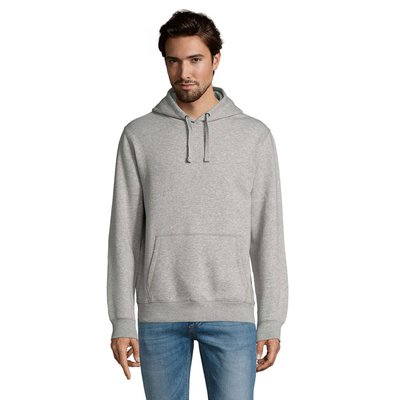 Sudadera Hombre con Capucha 280g Gris Melange 2 Xxl
