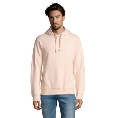 Sudadera Hombre con Capucha 280g Rosa Crema 3Xl