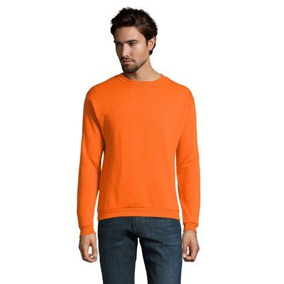 Sudadera Hombre Tacto Suave 260g Naranja Xxl