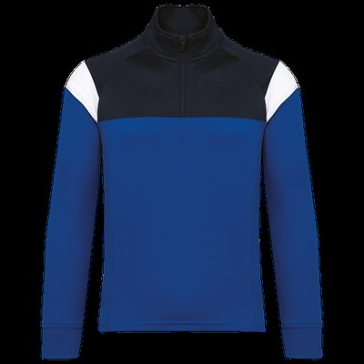Sudadera infantil 1/4 cremallera Dark Royal Blue / Navy 12/14 ans