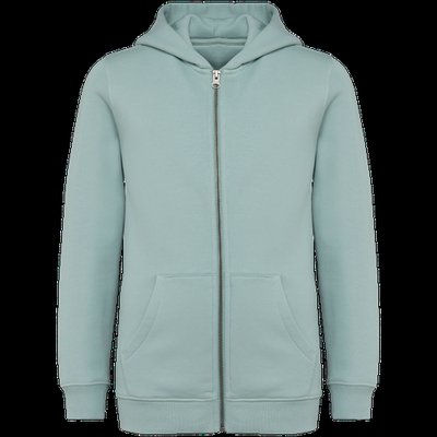 Sudadera infantil con capucha y cremallera Jade Green 10/12 Ans