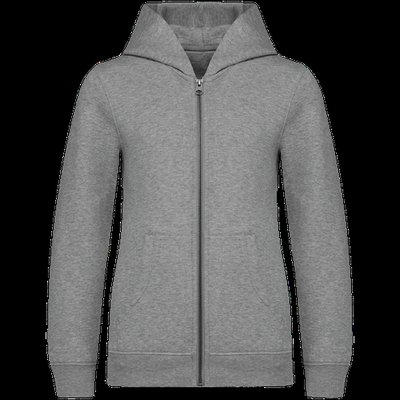 Sudadera infantil con capucha y cremallera Moon Grey Heather 4/6 ans