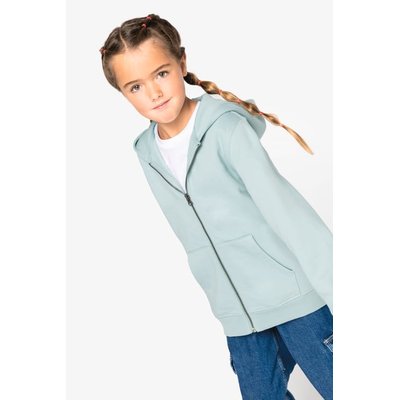 Sudadera infantil con capucha y cremallera