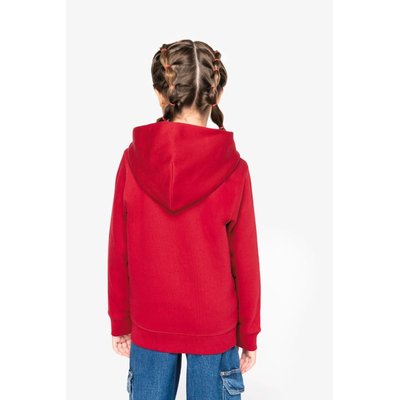 Sudadera infantil con capucha y cremallera