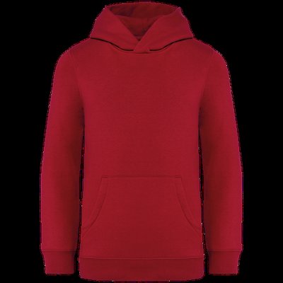 Sudadera infantil sin cremallera y con capucha Hibiscus Red 8/10 Ans