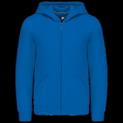 Sudadera infantil con cremallera y capucha Light Royal Blue 8/10 ans