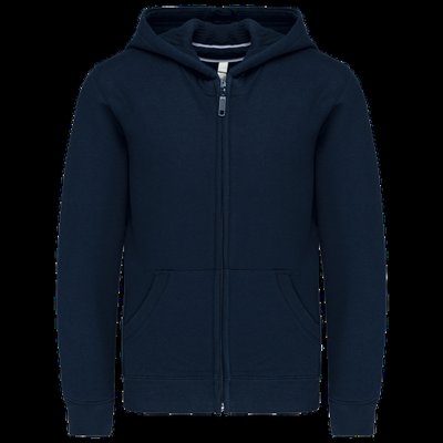 Sudadera infantil con cremallera y capucha Navy 8/10 ans