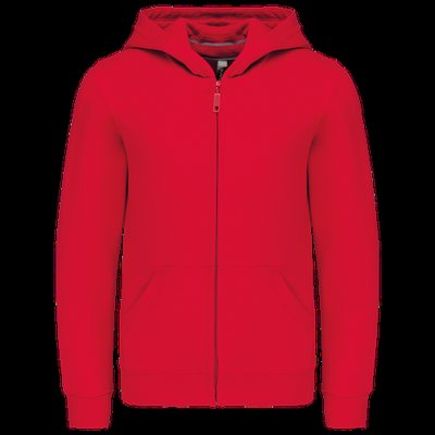 Sudadera infantil con cremallera y capucha Red 10/12 ans