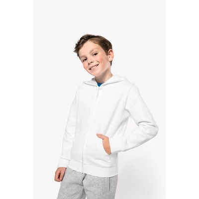 Sudadera infantil con cremallera y capucha