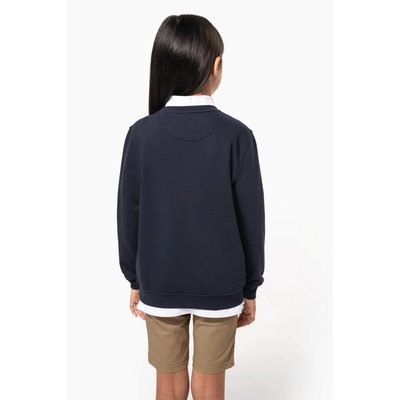 Sudadera infantil felpa perchada ajustada