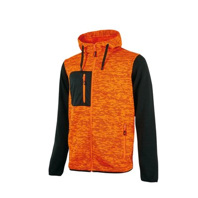 Sudadera con interior de forro polar Orange Fluo M