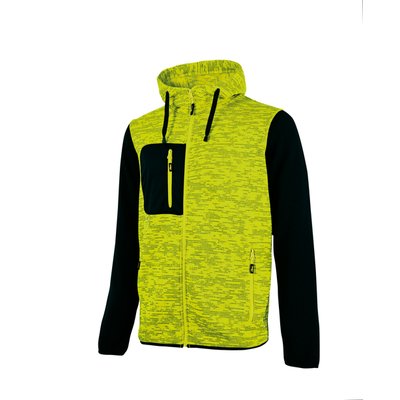 Sudadera con interior de forro polar Yellow Fluo 3Xl