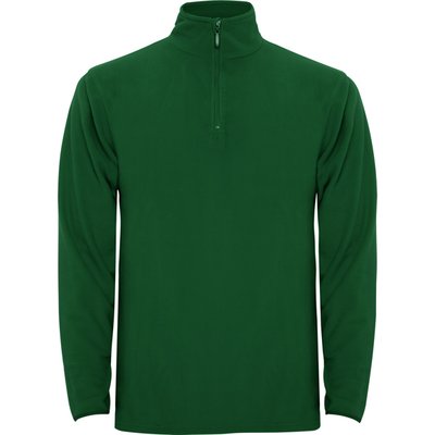Sudadera Micropolar y Cuello Cremallera Verde Botella 3Xl