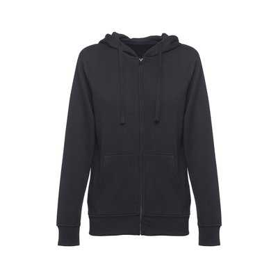 Sudadera Mujer con Capucha 2 Bolsillos Negro L