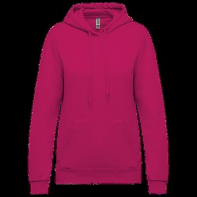 Sudadera de mujer con capucha y bolsillos Fuchsia M