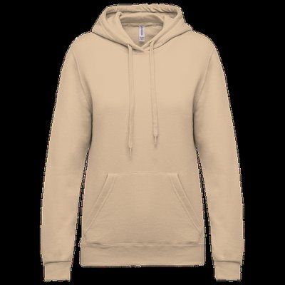 Sudadera de mujer con capucha y bolsillos Light Sand XS