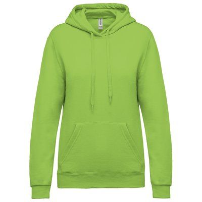 Sudadera de mujer con capucha y bolsillos Lime S