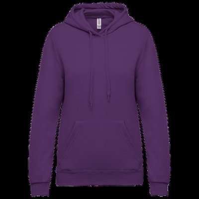 Sudadera de mujer con capucha y bolsillos Purple M