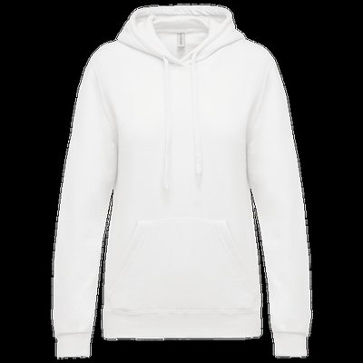 Sudadera de mujer con capucha y bolsillos White S