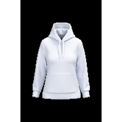 Sudadera de mujer con capucha y bolsillos White Xs