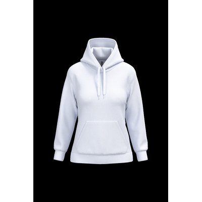 Sudadera de mujer con capucha y bolsillos White Xxl