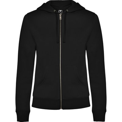 Sudadera de mujer con capucha forrada Negro XL