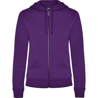Sudadera de mujer con capucha forrada Púrpura 3Xl